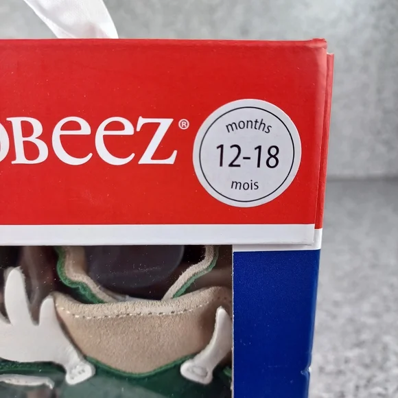 NBA Milwaukee Bucks Robeez Infant Baby Soft Shoes 0-6 months or 12-18 months - Picture 12 of 13